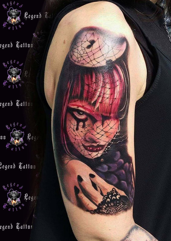 dark lady tattoo, lady tattoo,tattoo, tattoos,colour tattoo, color tattoo,ταττοο, τατουαζ, ταττοο πειραιας, ταττοο κερατσινι, tattoo peiraias, tattoo keratsini.